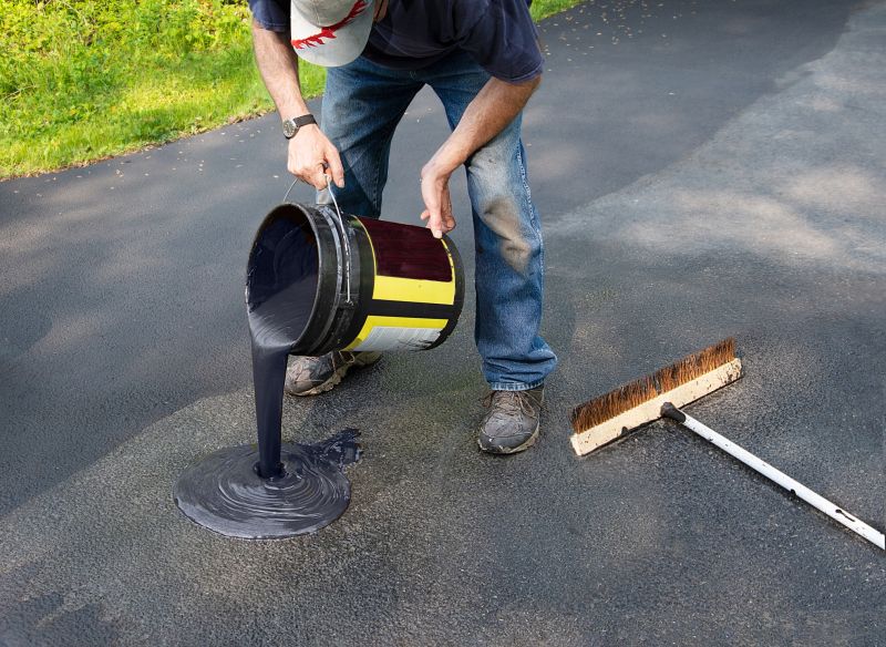 Sealing Asphalt in Fall